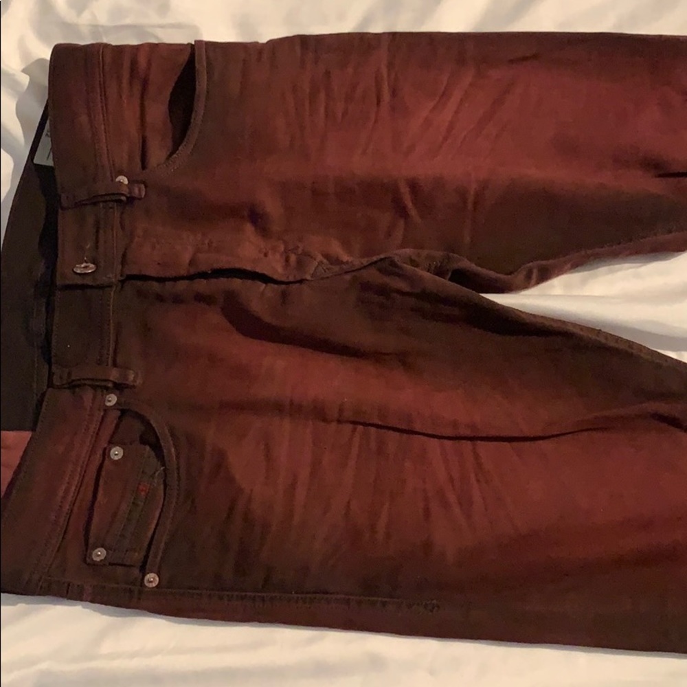 Diesel red pants like new only wore once